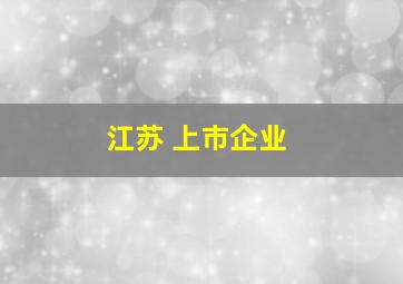 江苏 上市企业